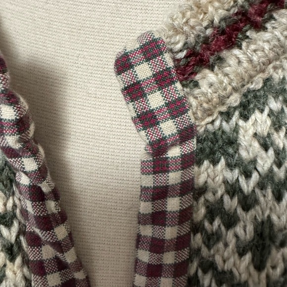 Vintage Nordic Knit Cardigan Wool blend Cottagecore holiday Christmas sweater - Picture 6 of 8